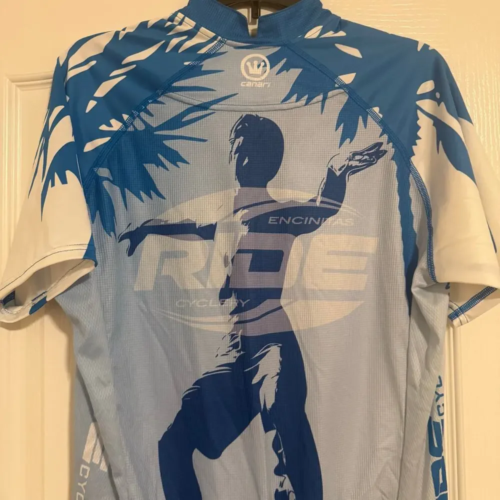 Canari Men’s Sz XL Biking Bicycle Cycling Jersey Ride Encinitas Cyclery